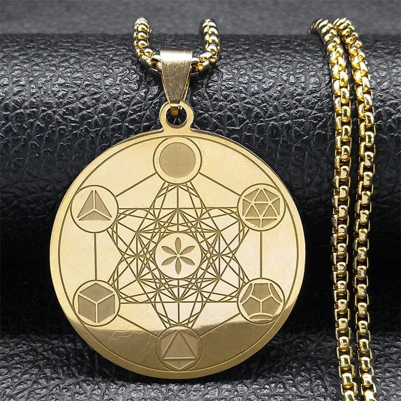 Metatron-Halskette mit heiliger Geometrie – Gleichgewicht, Schutz und spirituelle Verbindung
