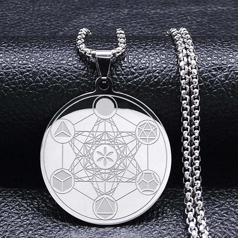 Metatron-Halskette mit heiliger Geometrie – Gleichgewicht, Schutz und spirituelle Verbindung