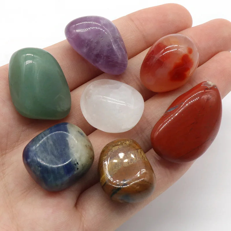 Metatrons Würfel-Orgonit-Halsketten-Set mit 7 Chakra-Kristallen