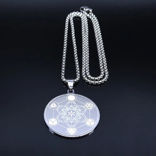 Metatron-Halskette mit heiliger Geometrie – Gleichgewicht, Schutz und spirituelle Verbindung