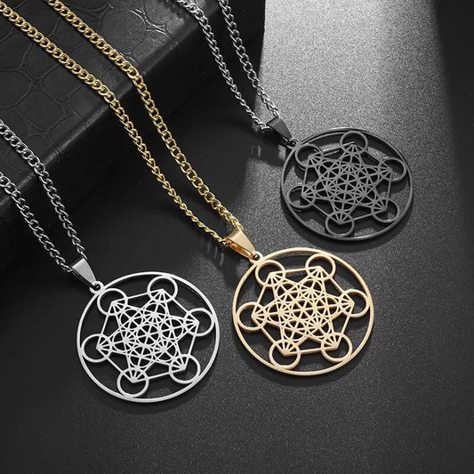 Metatron-Halskette aus Edelstahl